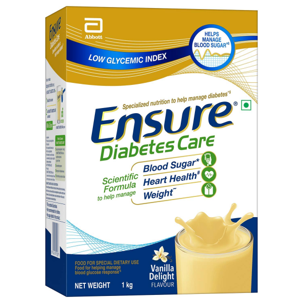 ENSURE DIABETES CARE POWDER - VANILLA FLAVOUR 1 KG (REFILL PACK)