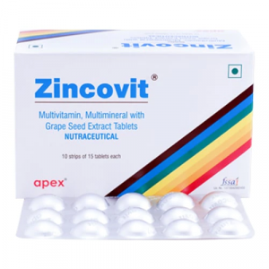 ZINCOVIT NUTRACEUTRICAL TAB – 60'S